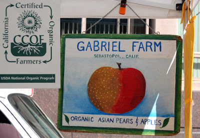 Photo of Gabriel Farms' homemade sign