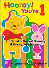 Mummy_Ayu Giveaway @ 1st Birthday Moment(10 Nov 09)