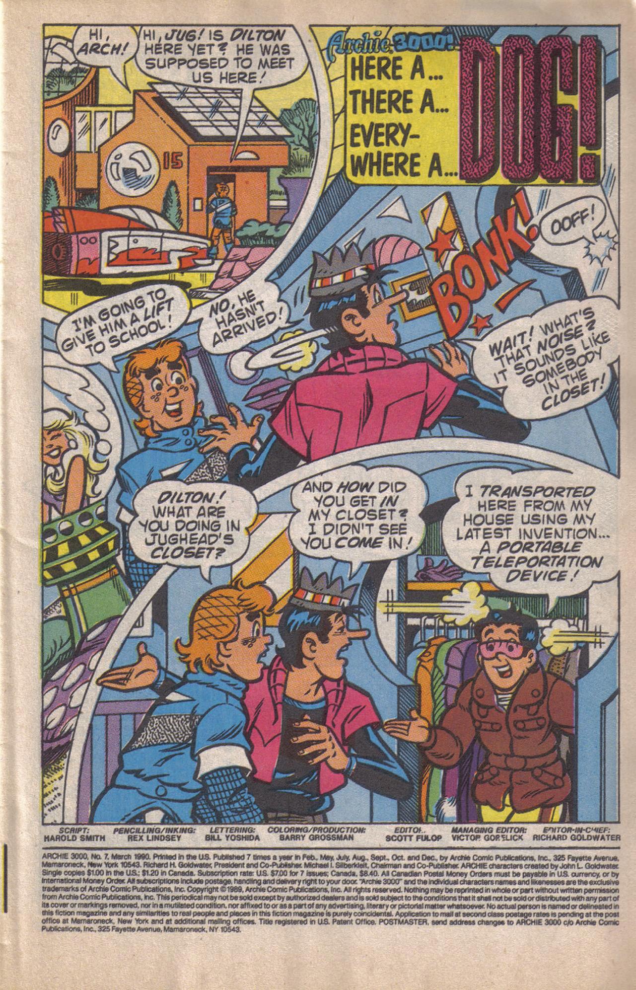 Read online Archie 3000! (1989) comic -  Issue #7 - 2