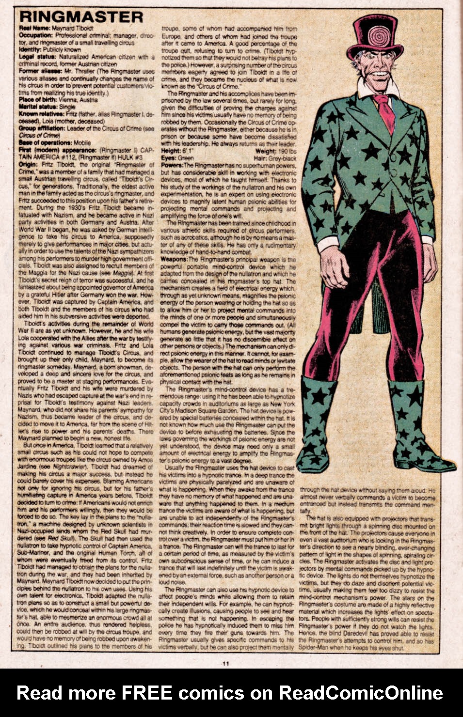Read online The Official Handbook of the Marvel Universe comic -  Issue #9 - 12