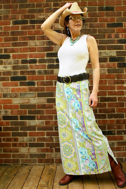 Revas Rags 2 Roses: EARTH DAY, Recycle and Upcycle / Maxi Skirt