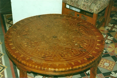 Antes de la restauración de mesa marroqui