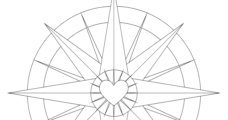 don't eat the paste compass rose coloring page