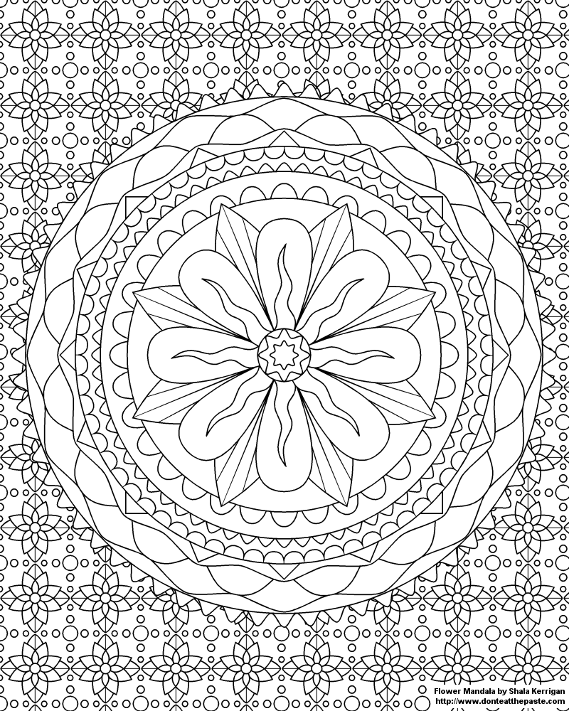 mandala coloring pages for adults - photo #25