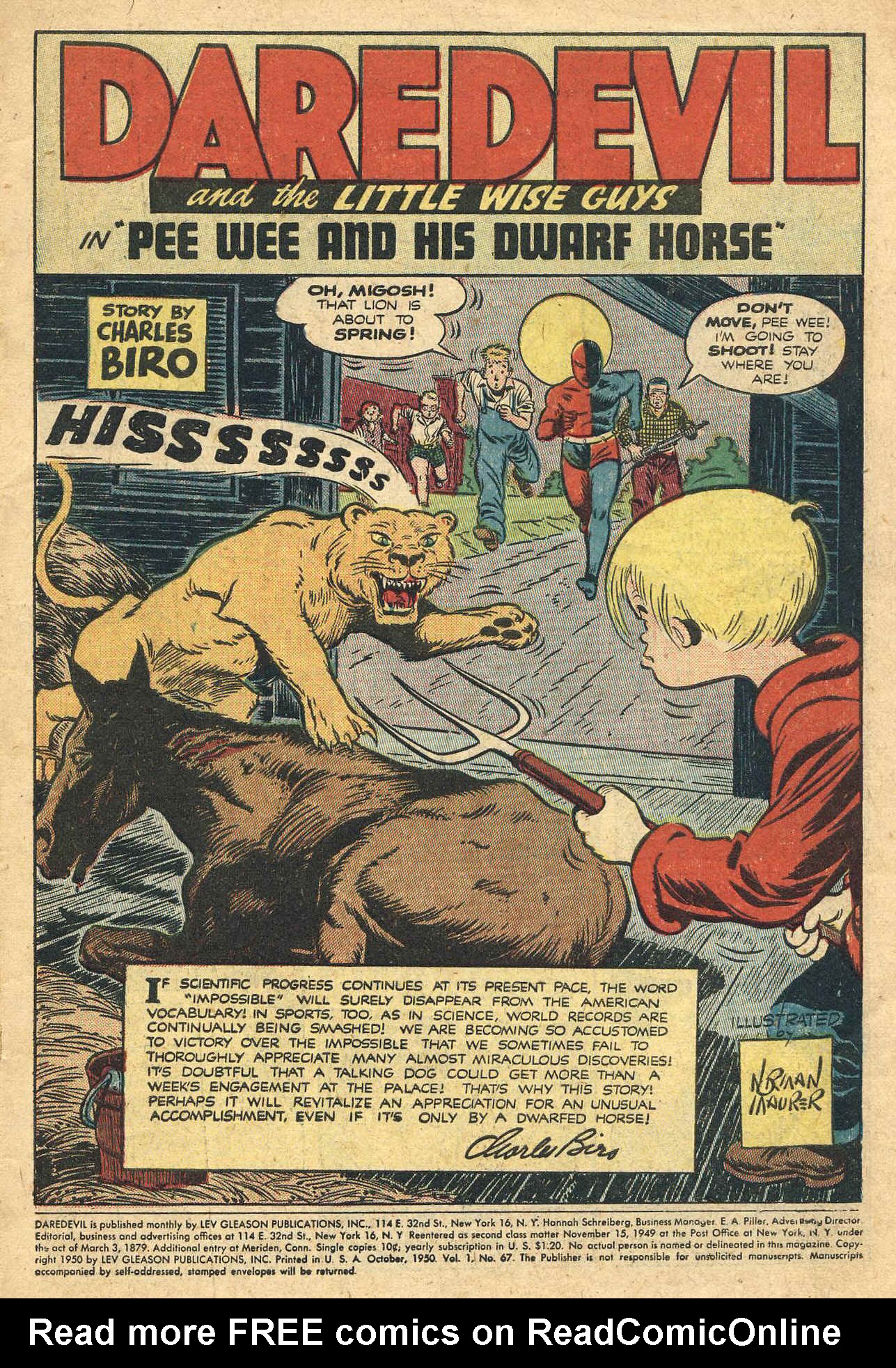 Read online Daredevil (1941) comic -  Issue #67 - 3