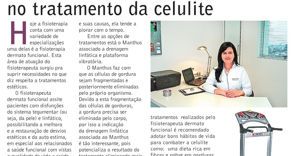 Fisioterapia Dermato Funcional e Pilates Fisioterapia dermato funcional no combate a celulite