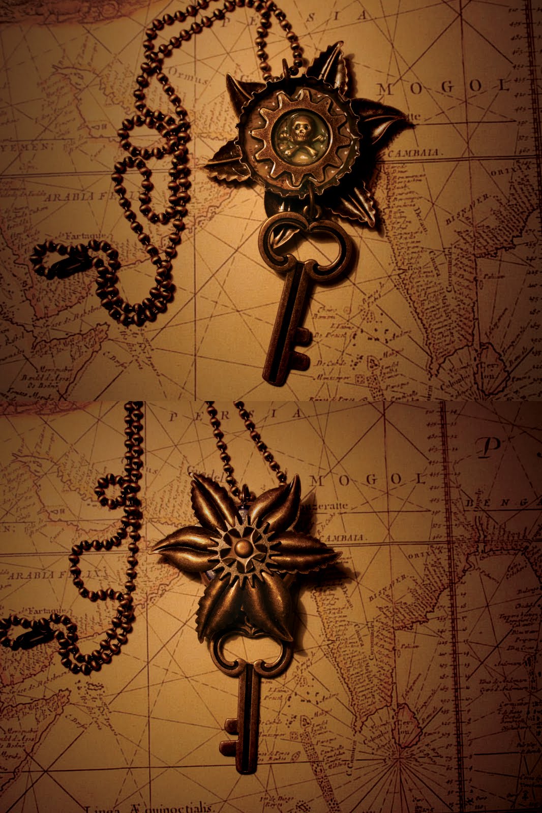 Turner's Tokens: Pretty Pirate Pendant Necklaces