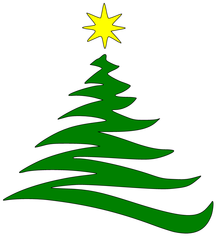 christmas tree silhouette clip art free - photo #50