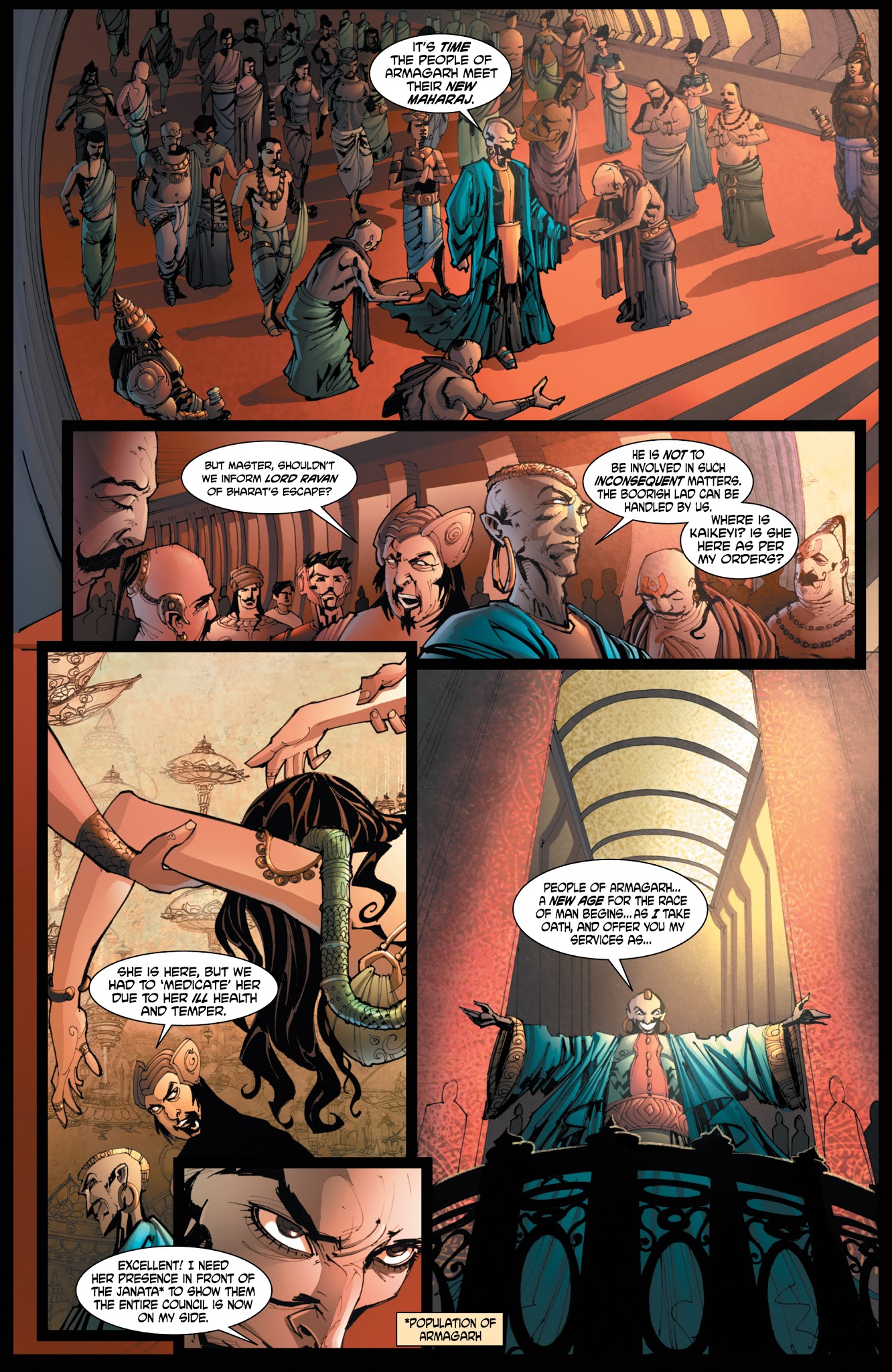 Read online Ramayan 3392 A.D. comic -  Issue #8 - 12