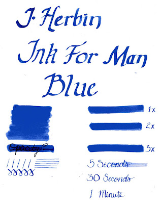 J Herbin Blue Ink For Man The Harmless Dilettante