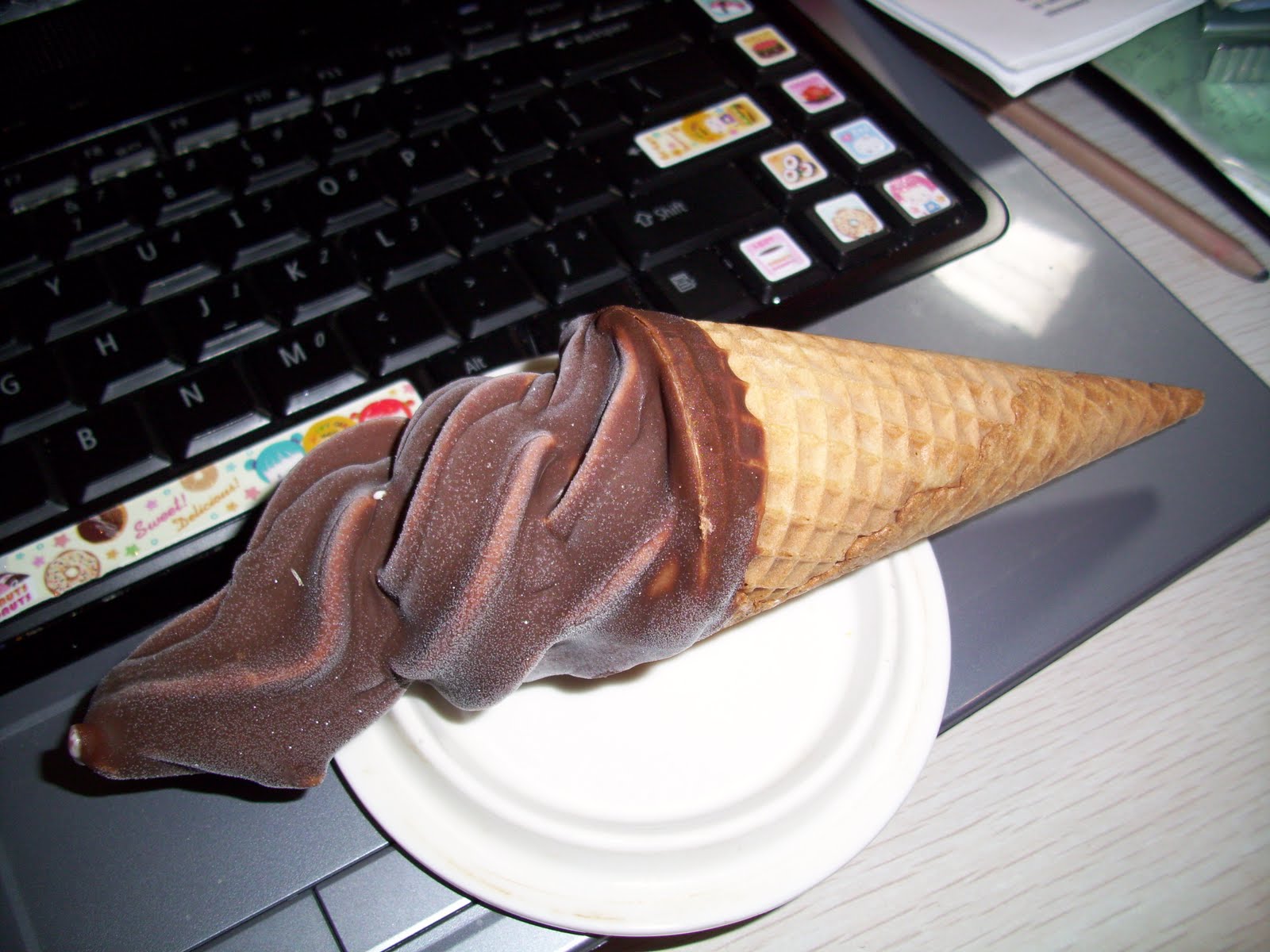 Food Blog Chocolate Shell Ice Cream