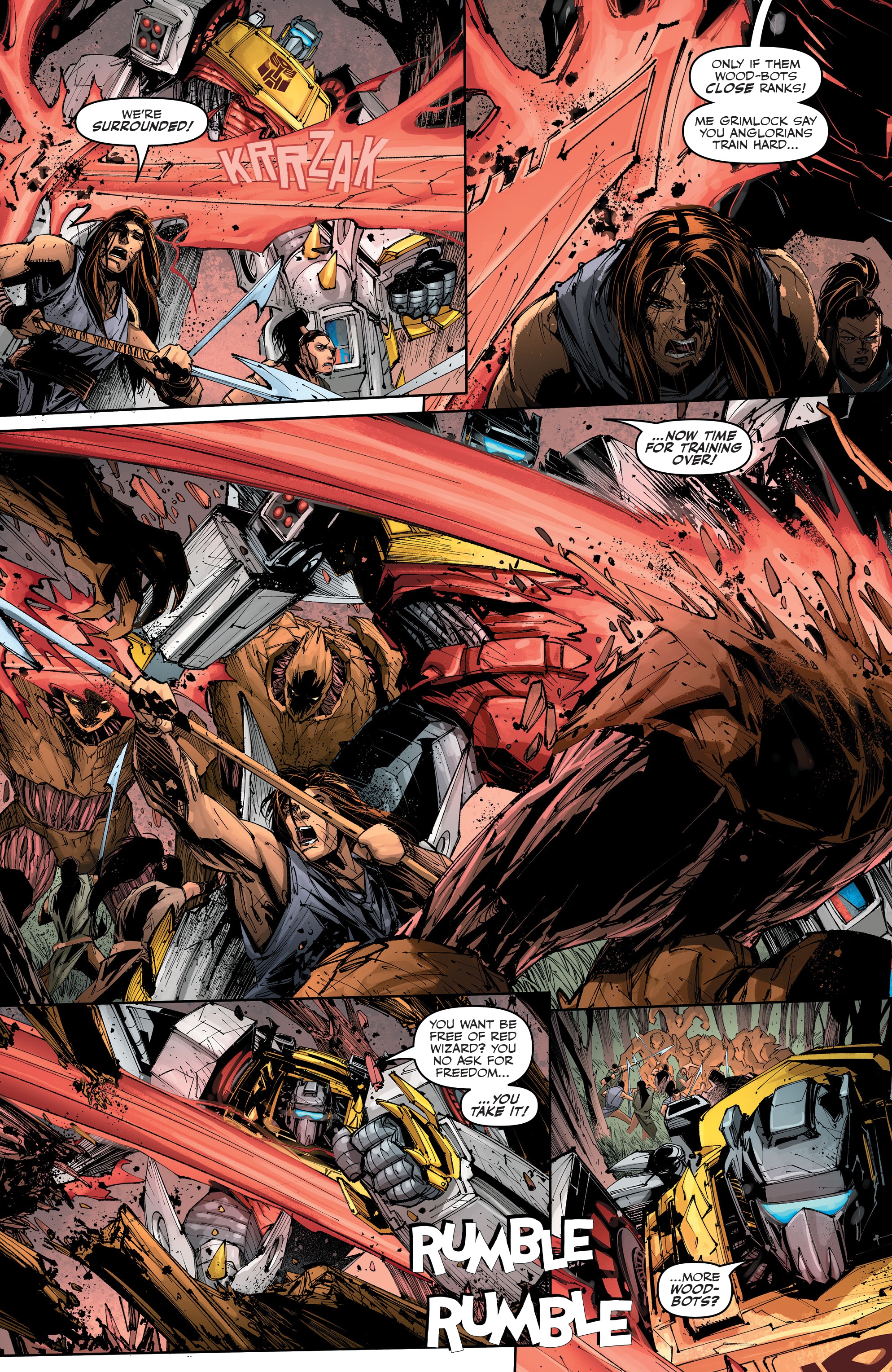 Read online Transformers: King Grimlock comic -  Issue #3 - 12