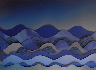 3D Art Painting: Paper patchwork cards