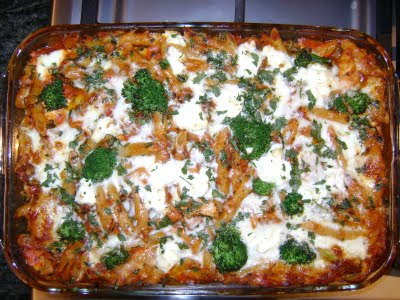 A Drinkable Feast: Baked Penne Rigate with Roasted Chicken and Broccoli