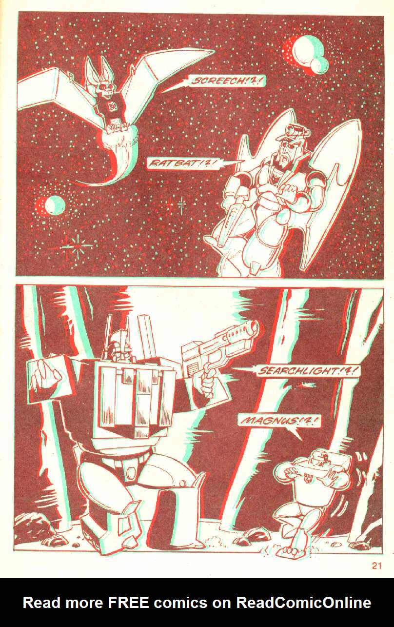 Read online The Transformers in 3-D comic -  Issue #1 - 22