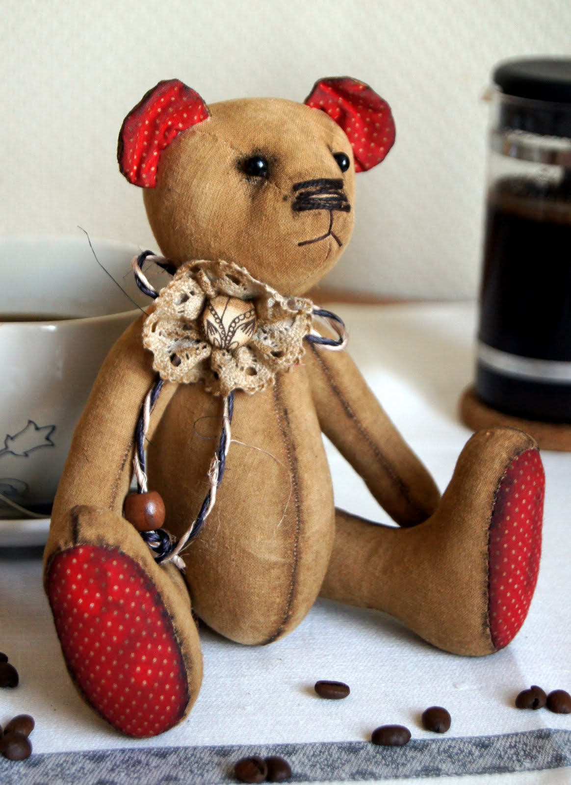 кофейный мишка. кофейный мишка мастер класс. игрушка кофеюшка мишка. кофейные игрушки. кофейные медведи.