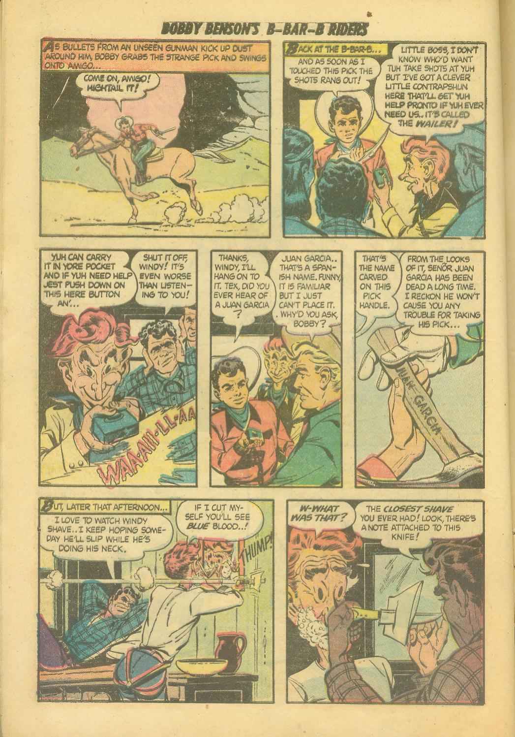 Read online Bobby Benson's B-Bar-B Riders comic -  Issue #6 - 12
