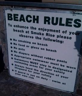 Smoke Rise Beach Rules