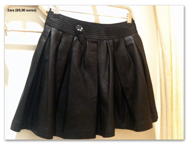 Falda Cintura Alta Zara