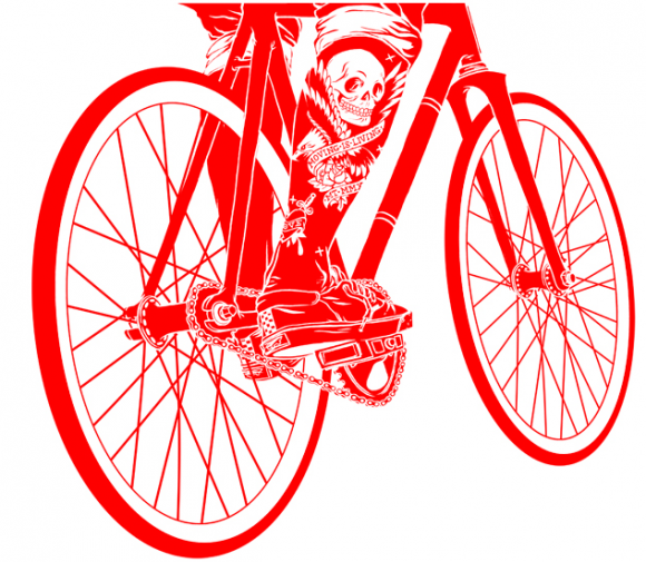 CRANKSTER fixed gear art by MATT TAYLOR