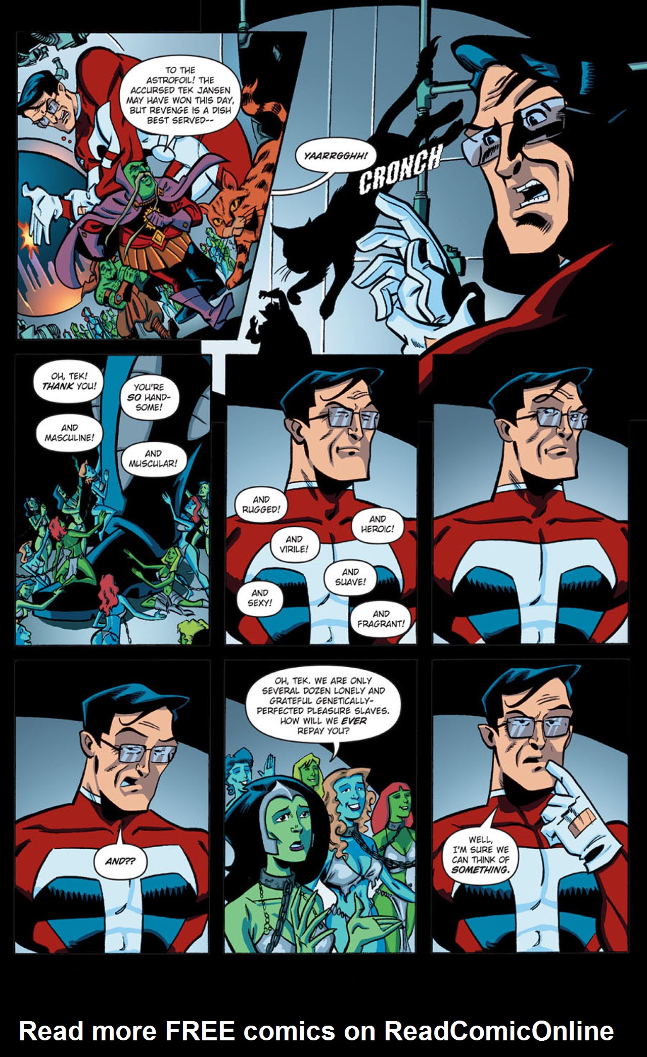 Read online Stephen Colbert's Tek Jansen comic -  Issue #1 - 7