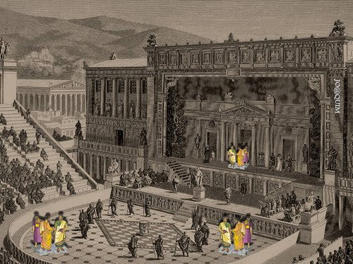 Teatro grecia antiga for Casa greca classica
