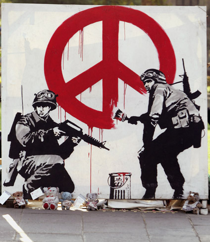 Molotov ART: BANG! BANG! its Banksy!!