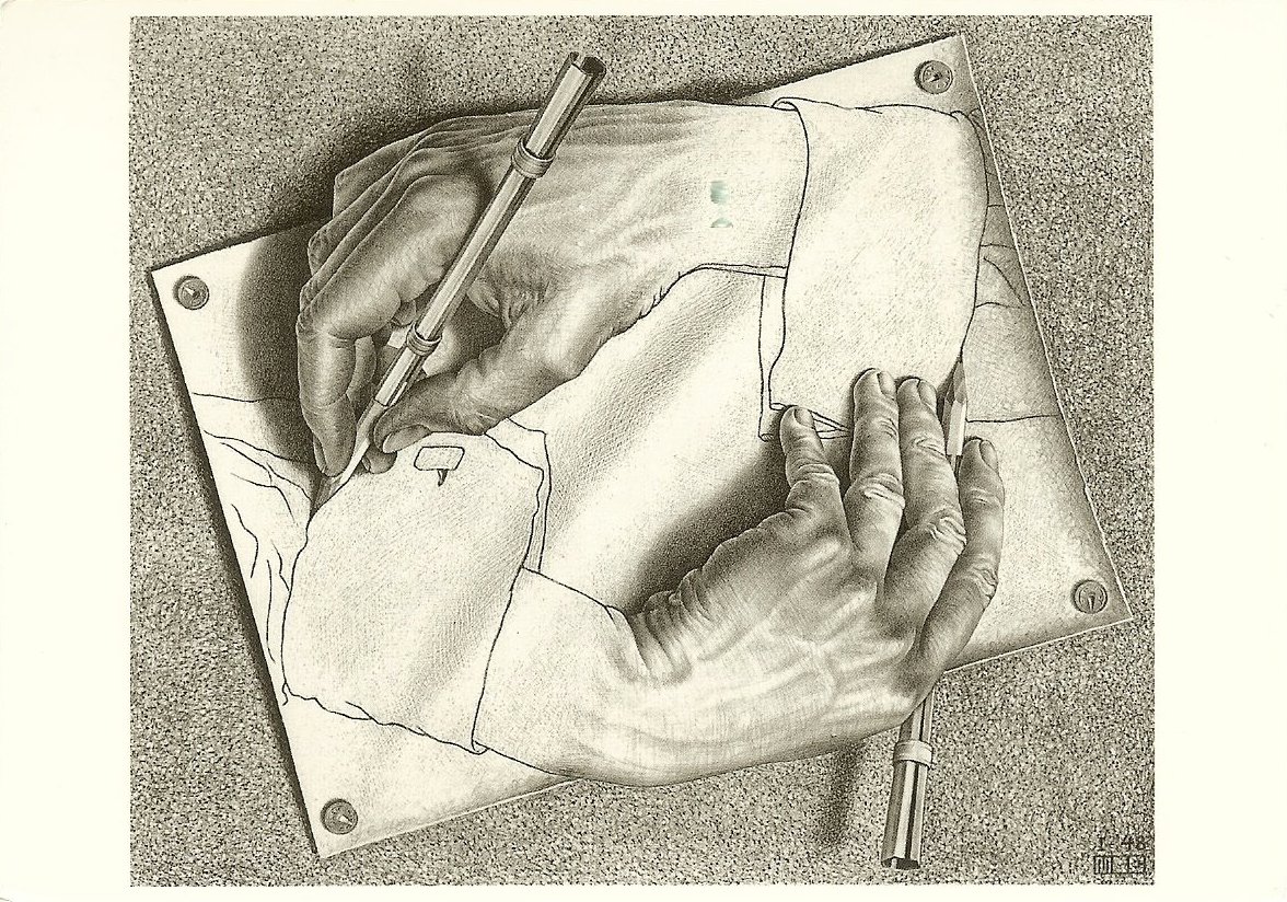 A Postcard a Day: Optical illusion by Escher