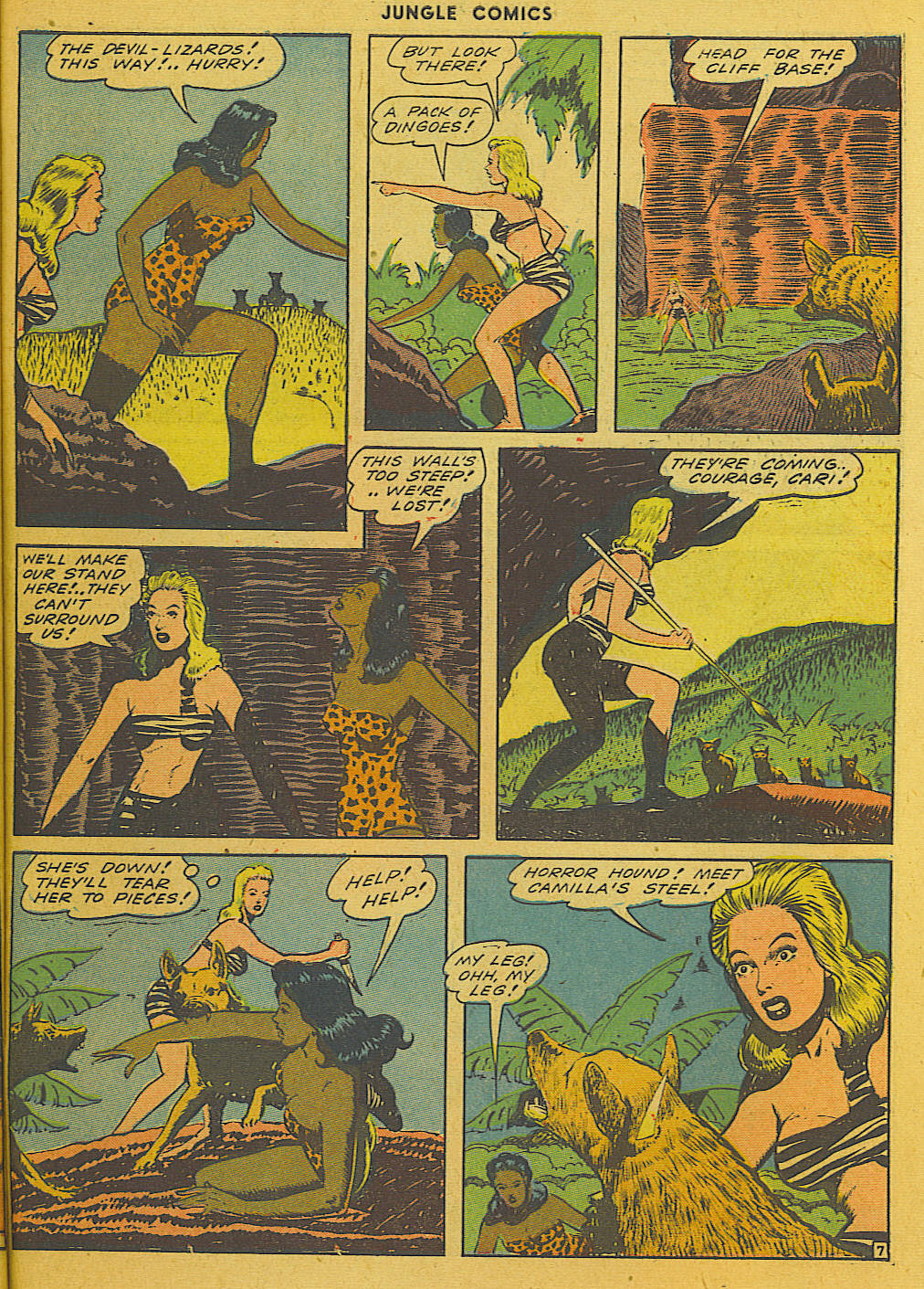 Read online Jungle Comics comic -  Issue #50 - 55