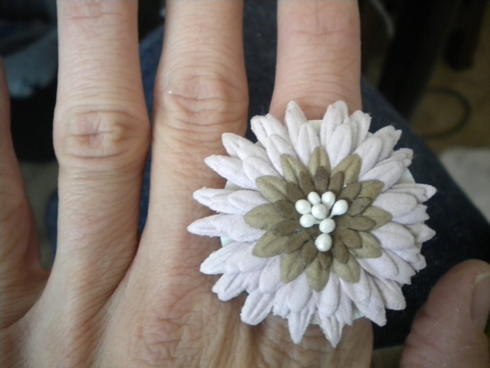 Poppies at Play Poker Chip Rings