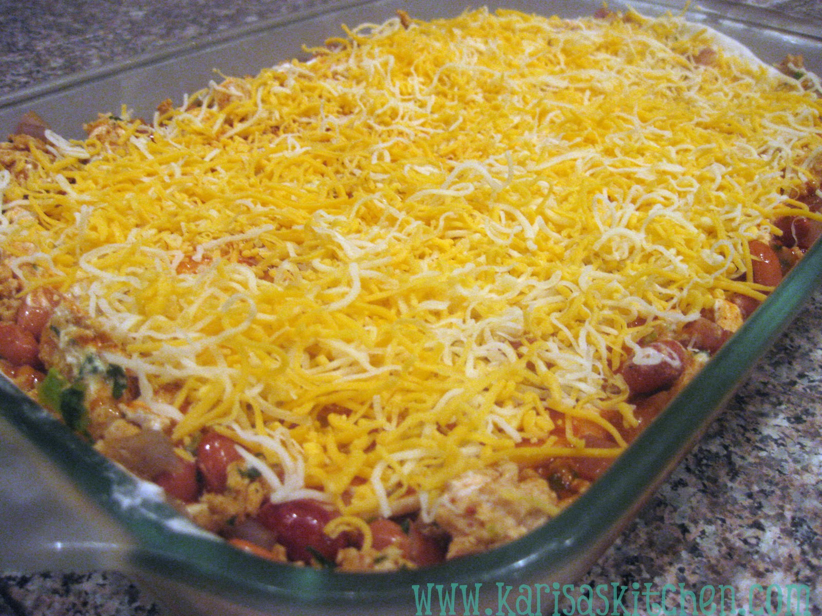 Karisa's Kitchen Beef and Bean Enchilada Casserole