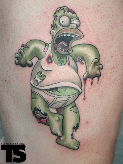 Zombie Homer Tattoo #2 · via. Posted by Joanne Casey at 22:37