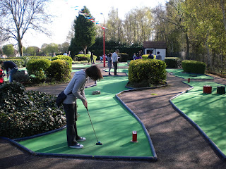 Adventure Golf course at Broomfield Park in London
