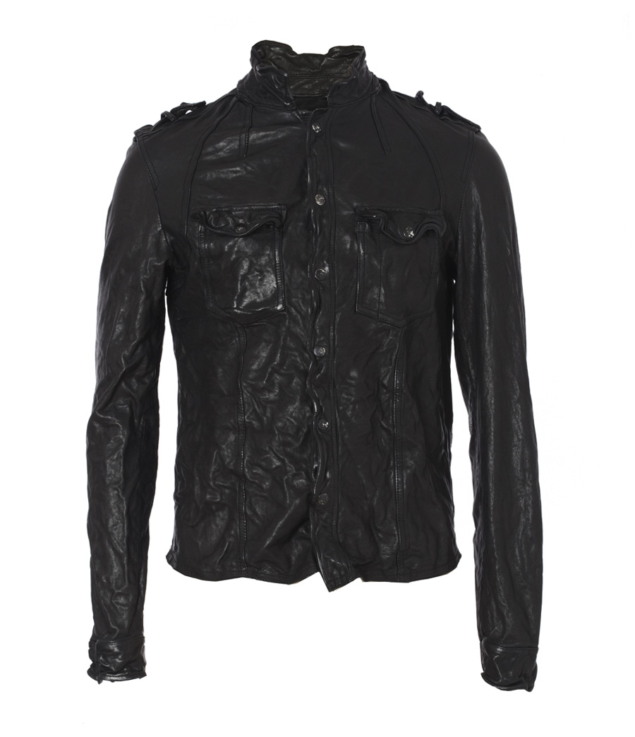 JC Will Have the Last Laugh: All Saints Mckay Leather Shirt Jacket ...