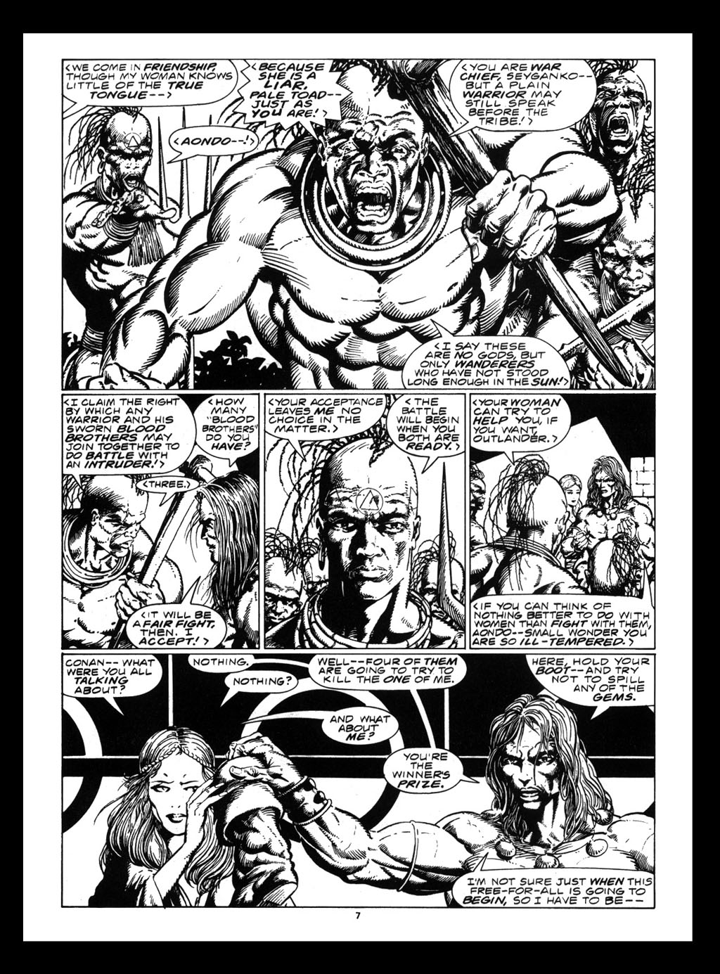 Read online The Savage Sword Of Conan comic -  Issue #212 - 9