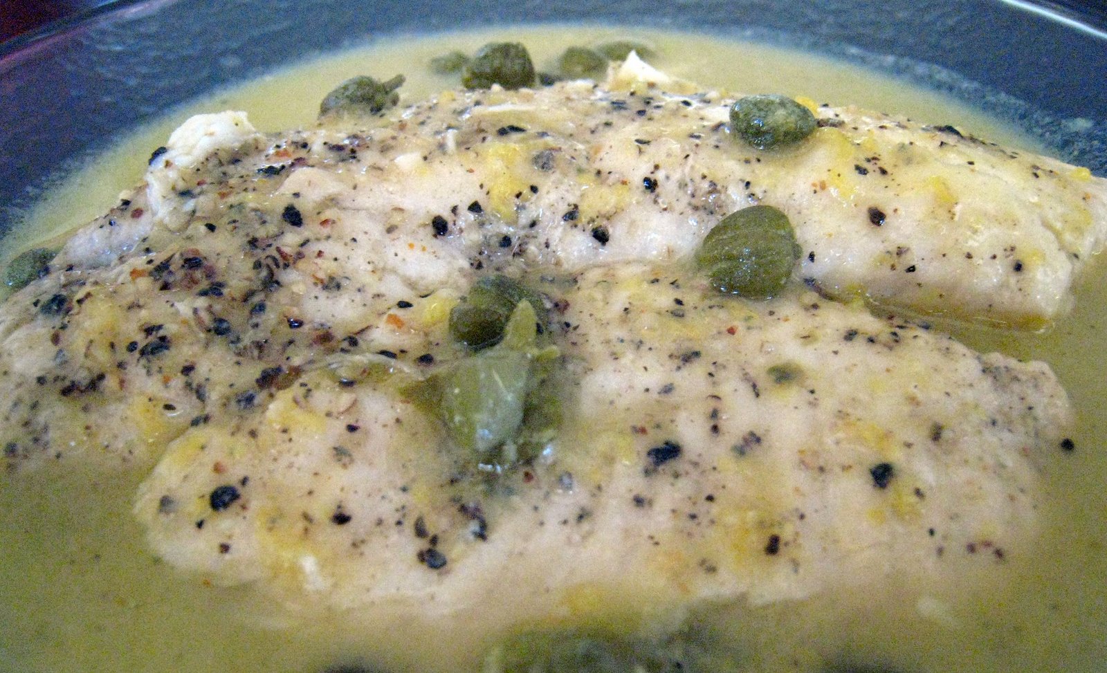 Tilapia in LemonButter Sauce Apple A Day