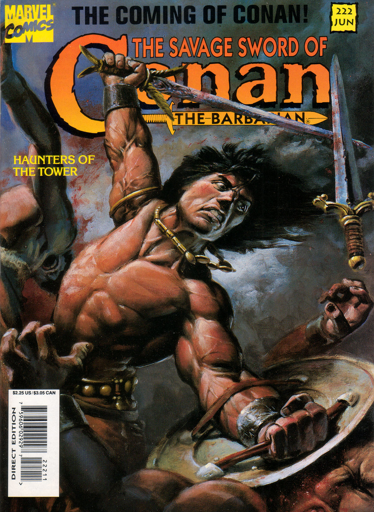 Read online The Savage Sword Of Conan comic -  Issue #222 - 1