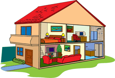 My home pictures. House для детей. My Home для детей. House комната cartoon. Дом мечты 1 класс.