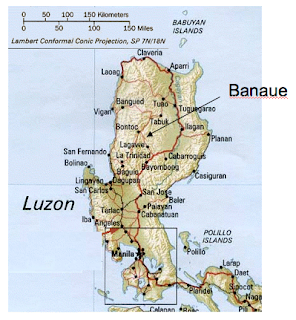 Map of Luzon, Philippines