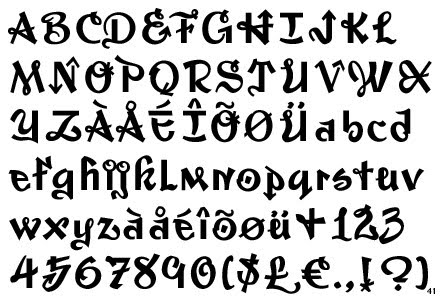 New Graffiti Graffiti Fonts Of Uppercase And Lowercase Letters