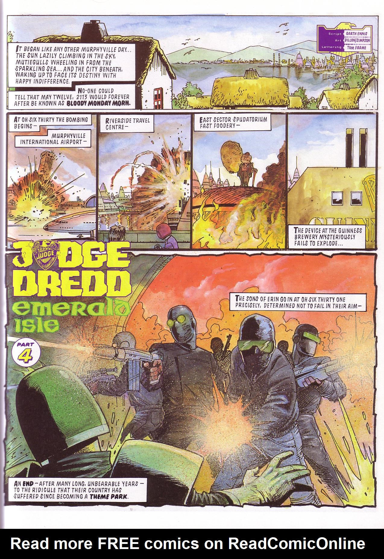 Read online Judge Dredd: Emerald Isle comic -  Issue # TPB - 25