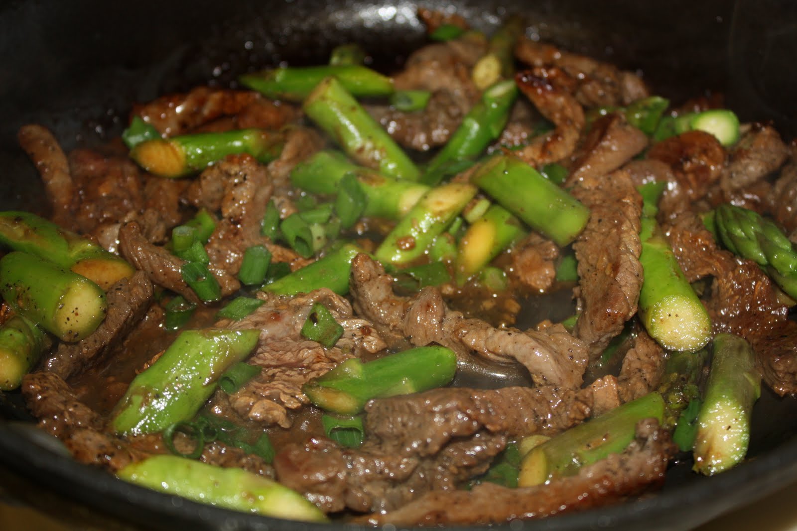 Beef stirfry with Asparagus Medifast Recipes