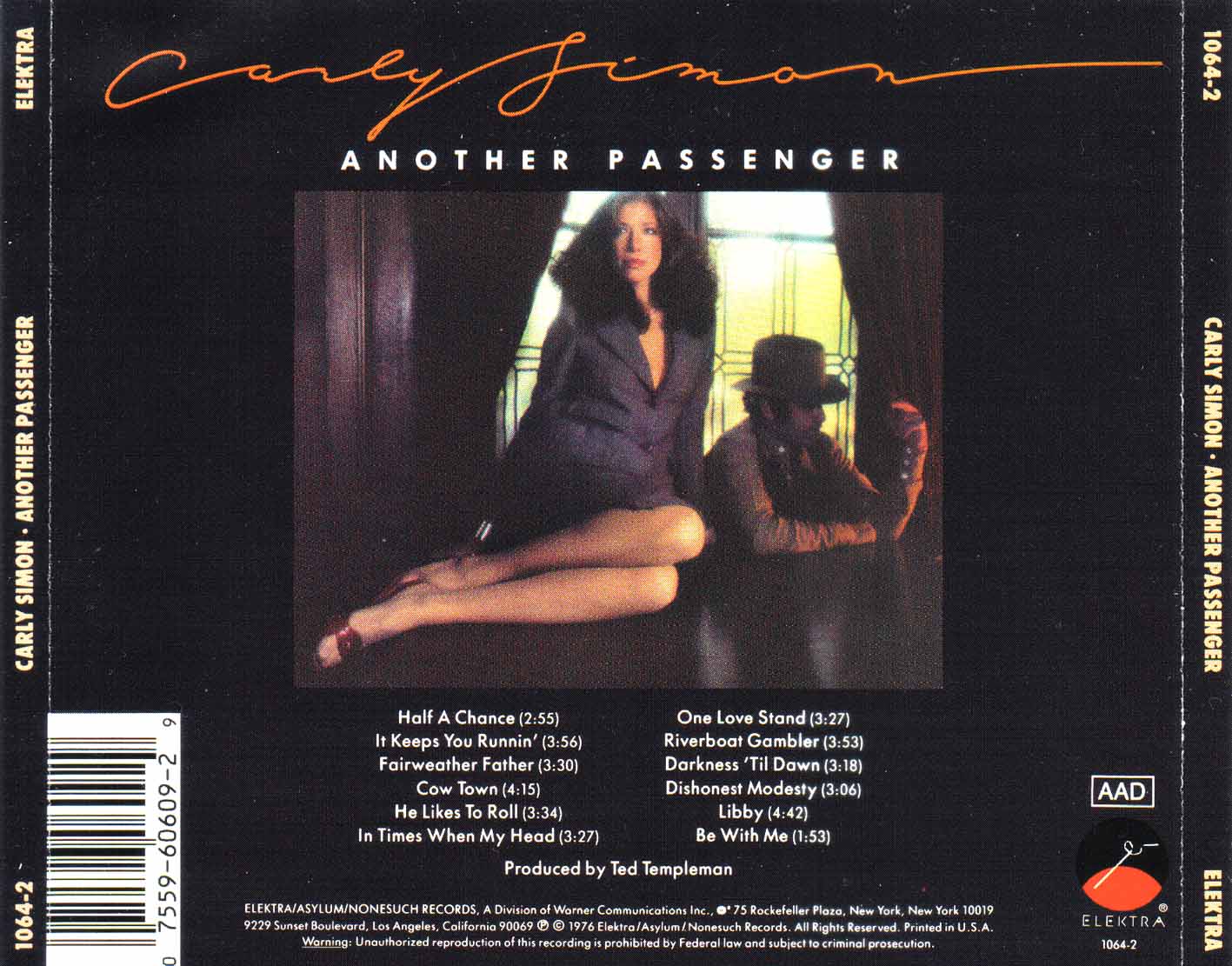 BENTLEYTHEKING CARLY SIMON another passenger / 1976