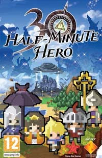 half minute hero psp excluse game box art