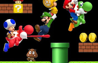 mario yosi coins pipes all sorts in this video game still