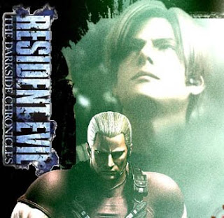 Resident Evil The Darkside Chronicles two characters with logo on left