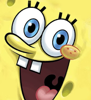 spongebob squarepants face close up