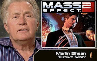 martin sheen as the illusive man in mass effect 2 video game