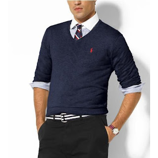 Modest Fashion Sense: {My Man Mondays} V-neck Sweater