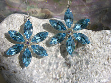 RARE AQUA MULTI MARQUIS FLOWERS